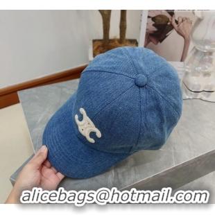 Grade Design Celine Logo Baseball Hat Light 0512 Blue/White 2023