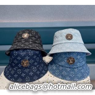 Famous Brand Louis Vuitton Denim Bucket Hat 051201 2023