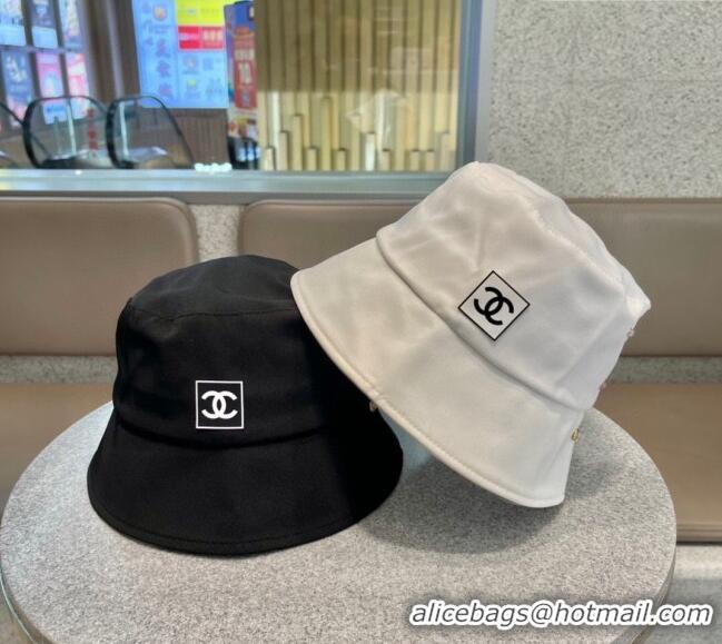  Unique Discount Chanel CC Patch Bucket Hat 0512 White 2023