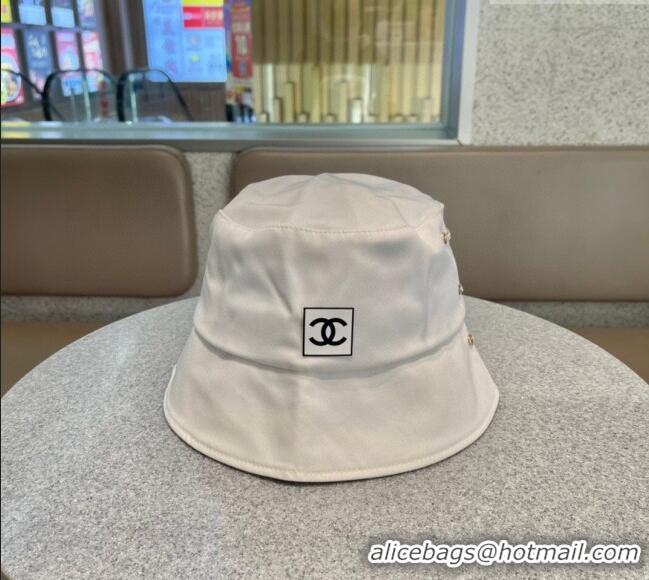  Unique Discount Chanel CC Patch Bucket Hat 0512 White 2023