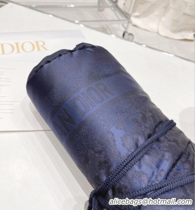 Purchase Dior Dioralps Snow Short Boots in Dark Blue Oblique Shiny Nylon 110122