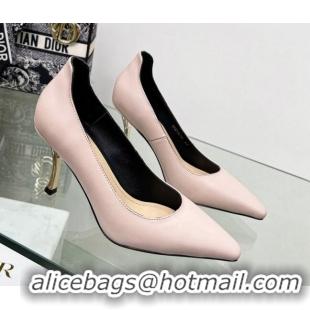 Pretty Style Dior D-Fame Calfskin Pumps 8cm Light Pink 2120210