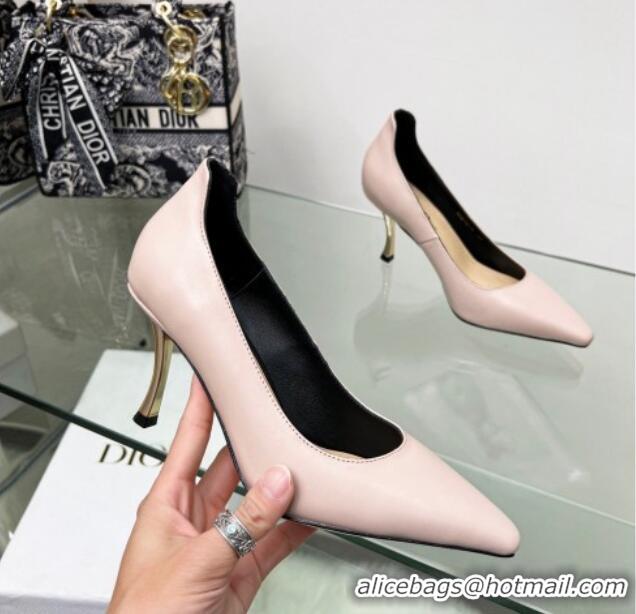 Pretty Style Dior D-Fame Calfskin Pumps 8cm Light Pink 2120210