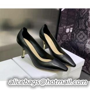 Popular Style Dior D-Fame Calfskin Pumps 8cm Black 2120213