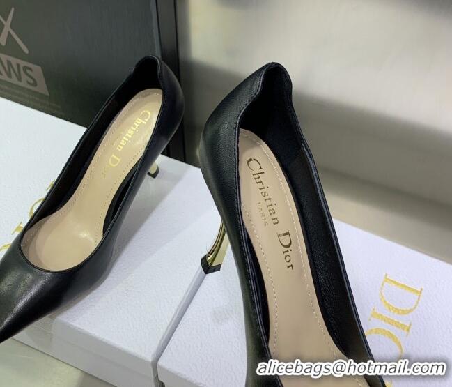 Popular Style Dior D-Fame Calfskin Pumps 8cm Black 2120213