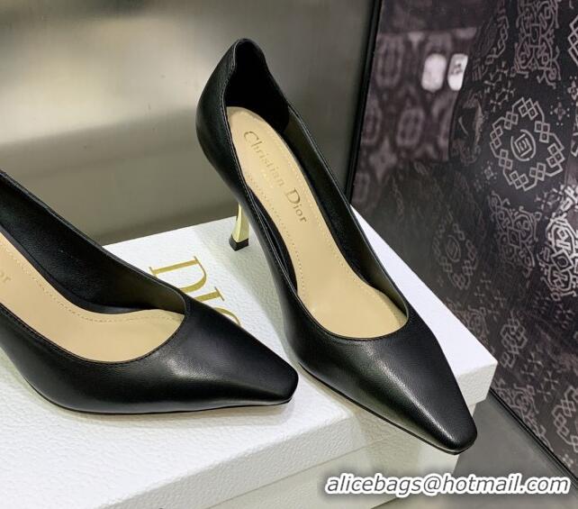 Popular Style Dior D-Fame Calfskin Pumps 8cm Black 2120213