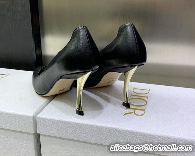 Popular Style Dior D-Fame Calfskin Pumps 8cm Black 2120213