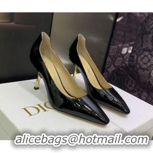 Charming Dior D-Fame Patent Leather Pumps 8cm Black 2120216