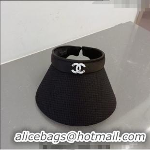 Cheapest Chanel Visor Hat 051207 Black 2023