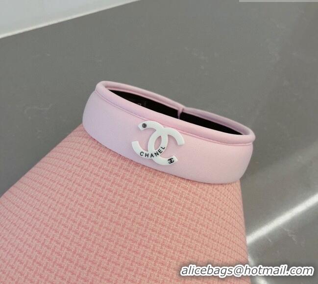 Well Crafted Chanel Visor Hat 051207 Pink 2023