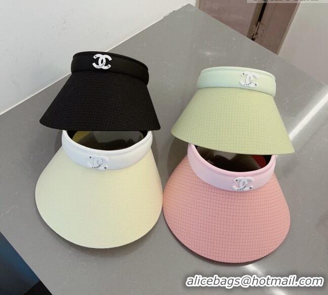 Well Crafted Chanel Visor Hat 051207 Pink 2023