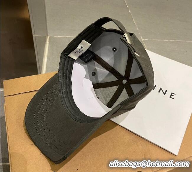 Buy Wholesale Celine Canvas Baseball Hat 051206 Grey 2023