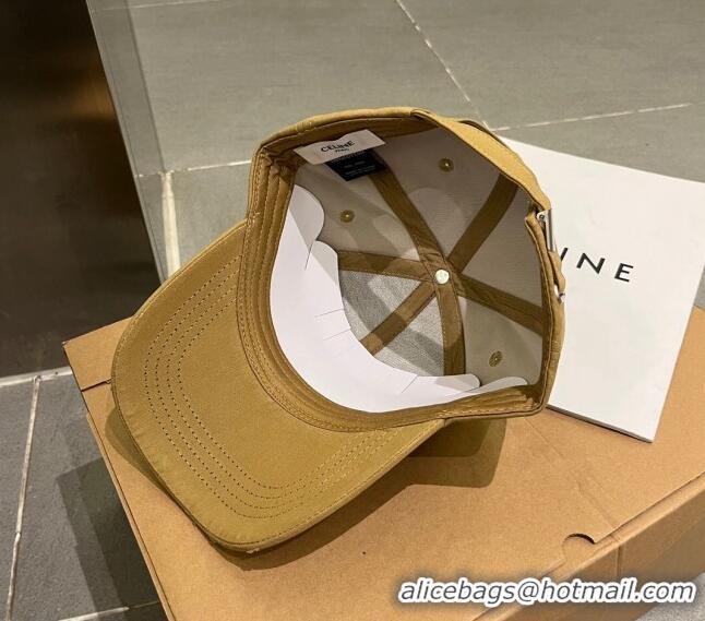 Most Popular Celine Canvas Baseball Hat 051206 Apricot 2023