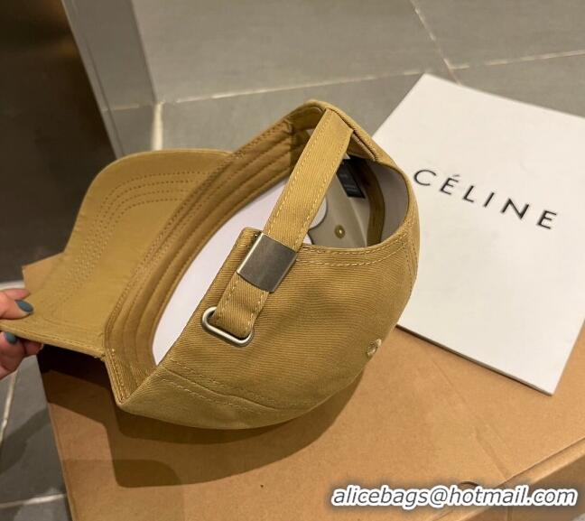 Most Popular Celine Canvas Baseball Hat 051206 Apricot 2023