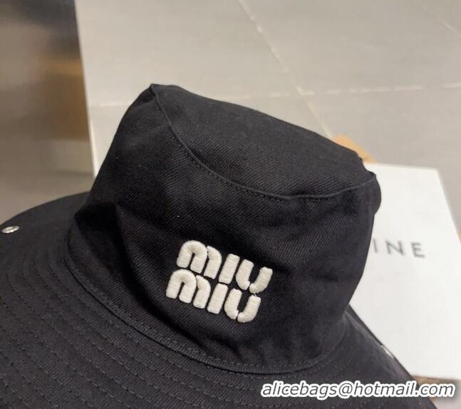 Buy Inexpensive Miu Miu Wide Brim Hat 051202 Black 2023