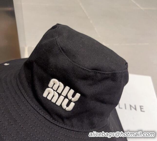 Buy Inexpensive Miu Miu Wide Brim Hat 051202 Black 2023