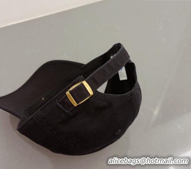 Reasonable Price Miu Miu Canvas Baseball Hat 051208 Black 2023