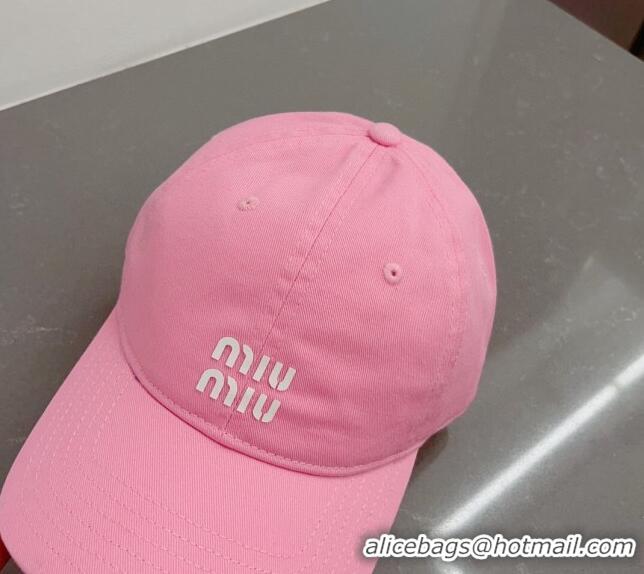 Trendy Design Miu Miu Canvas Baseball Hat 051208 Pink 2023