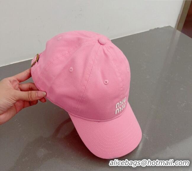 Trendy Design Miu Miu Canvas Baseball Hat 051208 Pink 2023