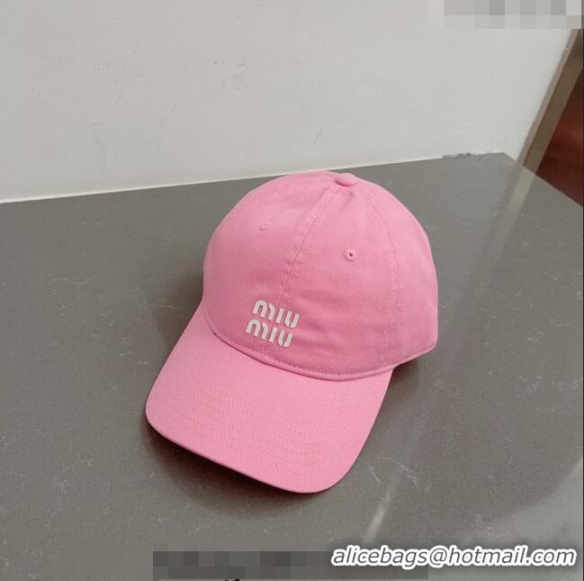 Trendy Design Miu Miu Canvas Baseball Hat 051208 Pink 2023