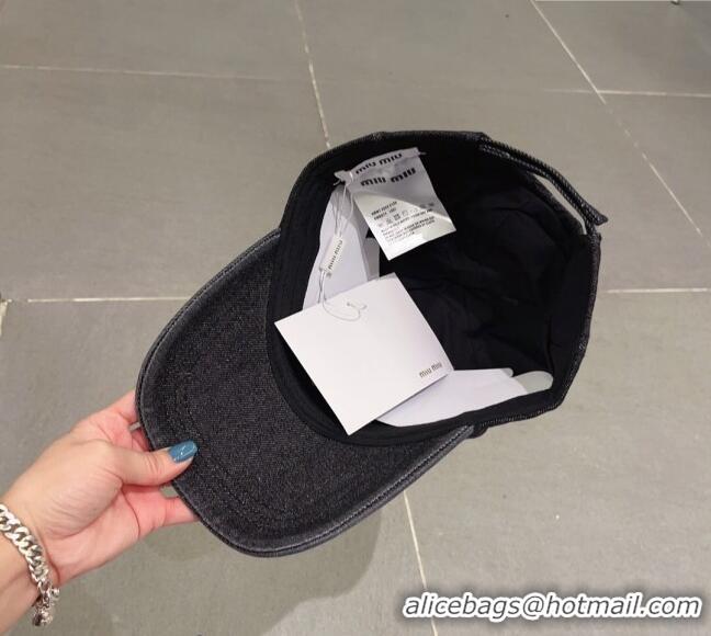 Grade Design Miu Miu Denim Bucket Hat 051209 Black 2023