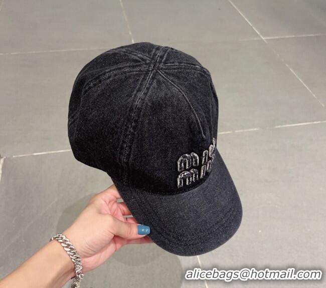 Grade Design Miu Miu Denim Bucket Hat 051209 Black 2023