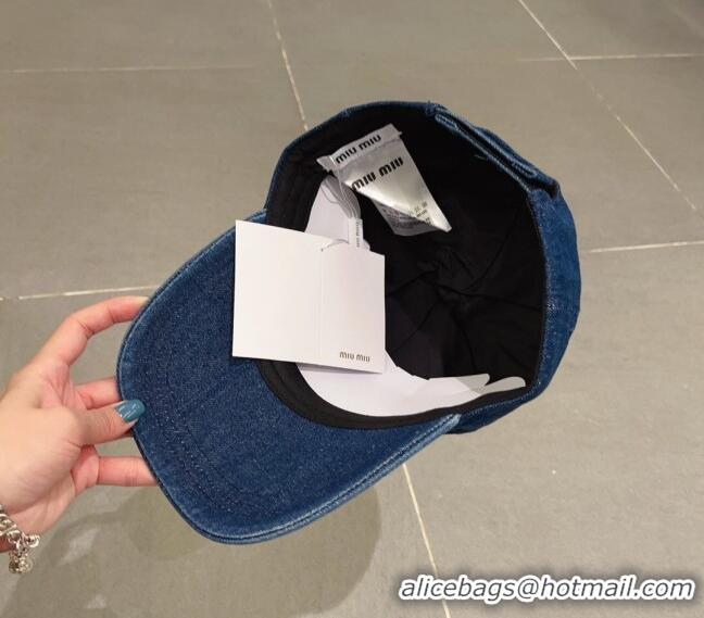 Low Price Miu Miu Denim Bucket Hat 051209 Blue 2023