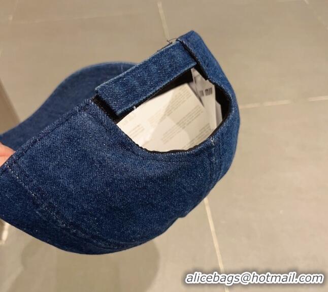 Low Price Miu Miu Denim Bucket Hat 051209 Blue 2023