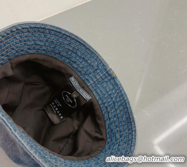 Famous Brand Prada Denim Bucket Hat 051209 2023