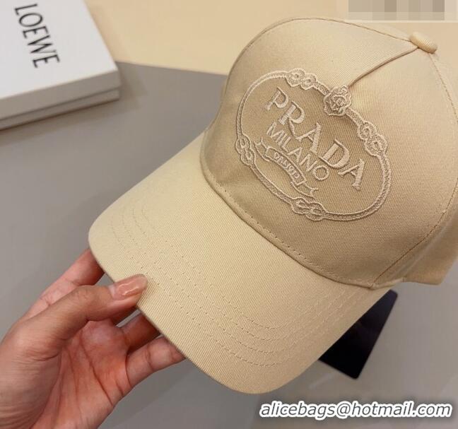 Affordable Price Prada Baseball Hat 051210 Beige 2023