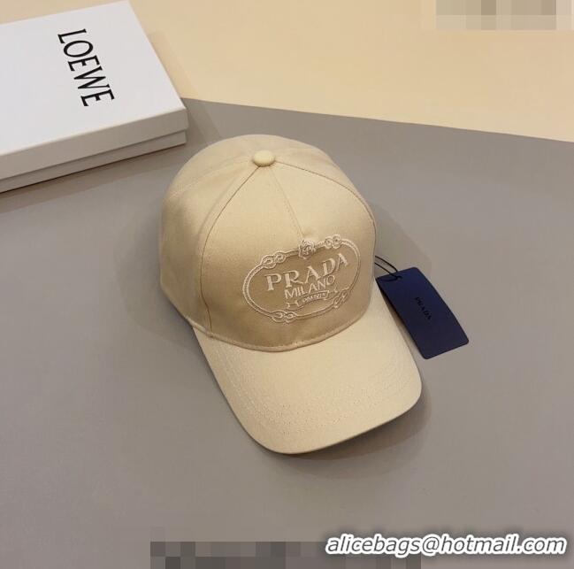 Affordable Price Prada Baseball Hat 051210 Beige 2023