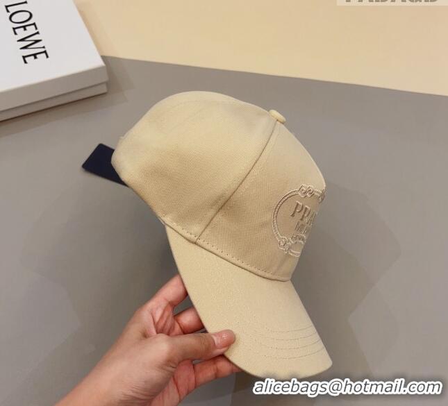 Affordable Price Prada Baseball Hat 051210 Beige 2023