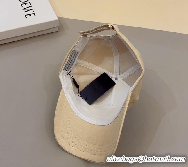 Affordable Price Prada Baseball Hat 051210 Beige 2023