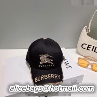 Classic Specials Burberry Logo Baseball Hat 051209 Black 2023