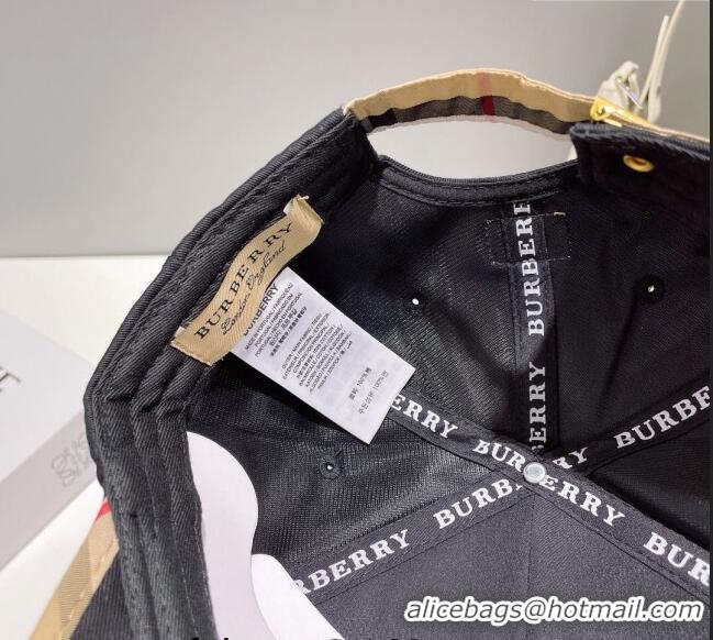 Classic Specials Burberry Logo Baseball Hat 051209 Black 2023