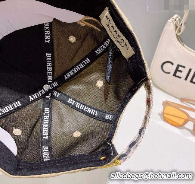 Top Quality Burberry TB Baseball Hat 0512 Beige 2023