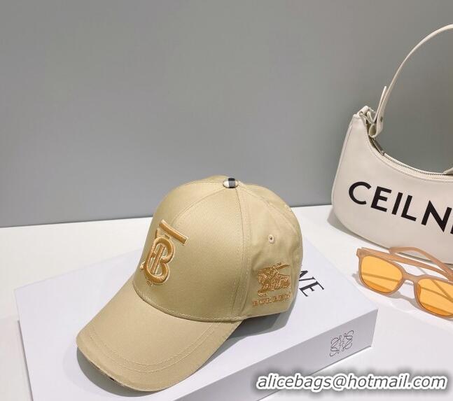 Top Quality Burberry TB Baseball Hat 0512 Beige 2023