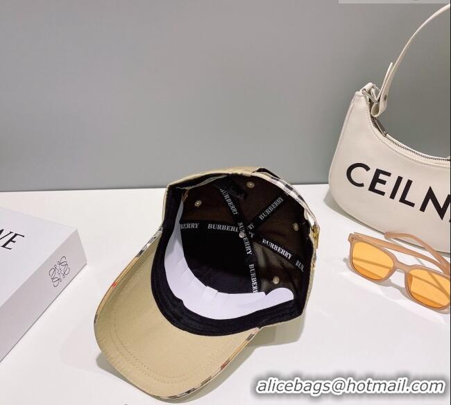 Top Quality Burberry TB Baseball Hat 0512 Beige 2023