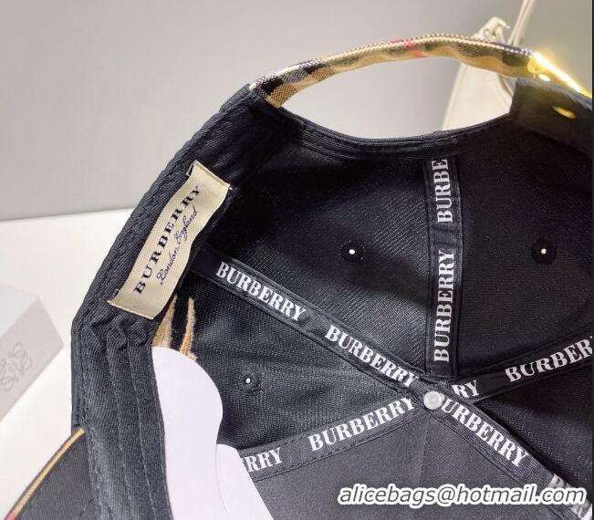 Famous Brand Burberry TB Baseball Hat 0512 Black 2023