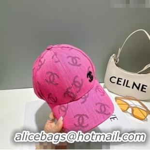 Reasonable Price Chanel CC Canvas Baseball Hat 051209 Pink 2023