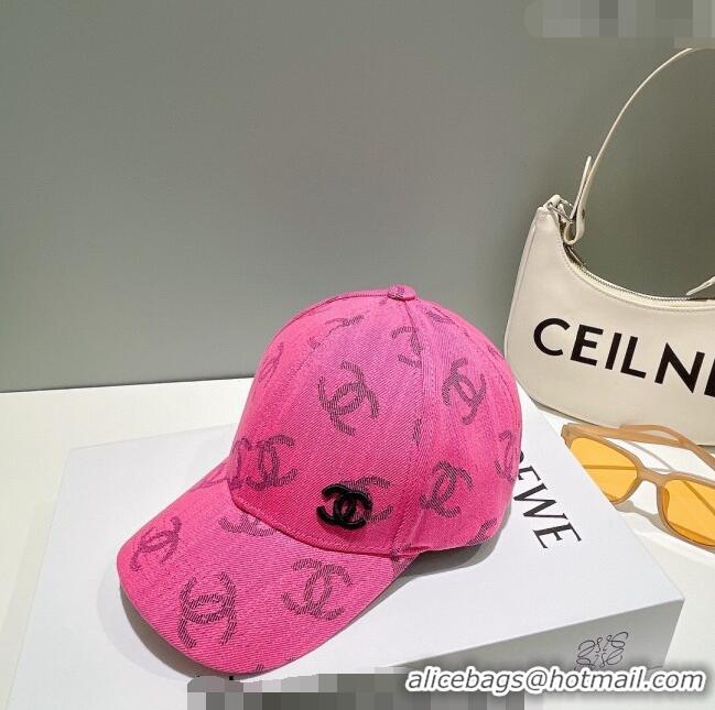 Reasonable Price Chanel CC Canvas Baseball Hat 051209 Pink 2023