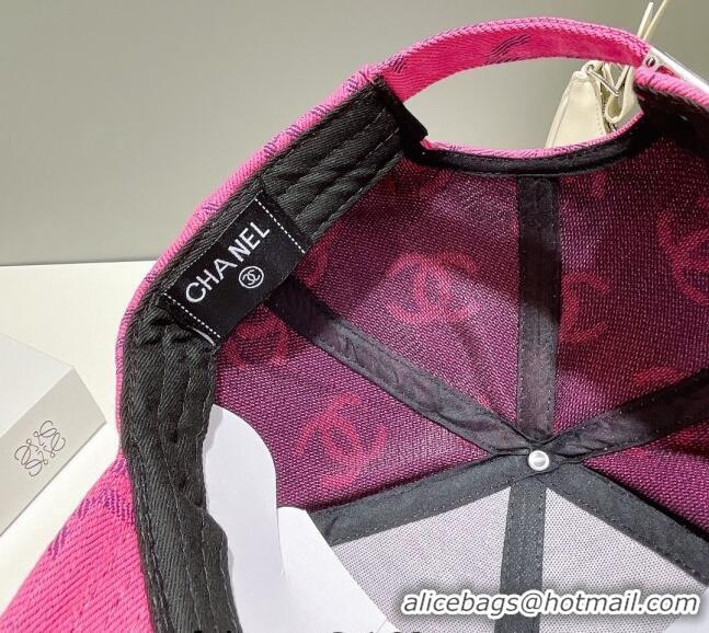 Reasonable Price Chanel CC Canvas Baseball Hat 051209 Pink 2023