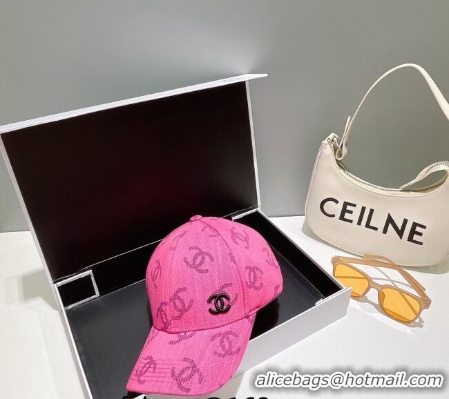 Reasonable Price Chanel CC Canvas Baseball Hat 051209 Pink 2023