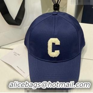 New Fashion Celine C Baseball Hat 051212 Royal Blue 2023