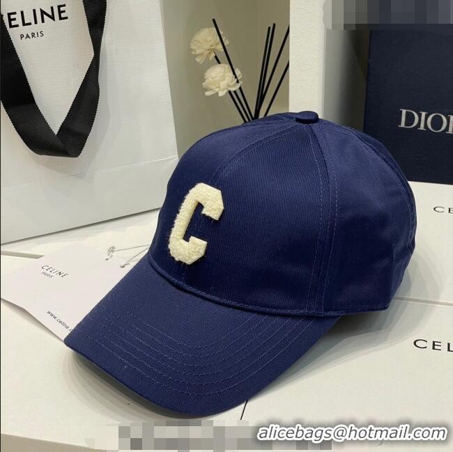 New Fashion Celine C Baseball Hat 051212 Royal Blue 2023