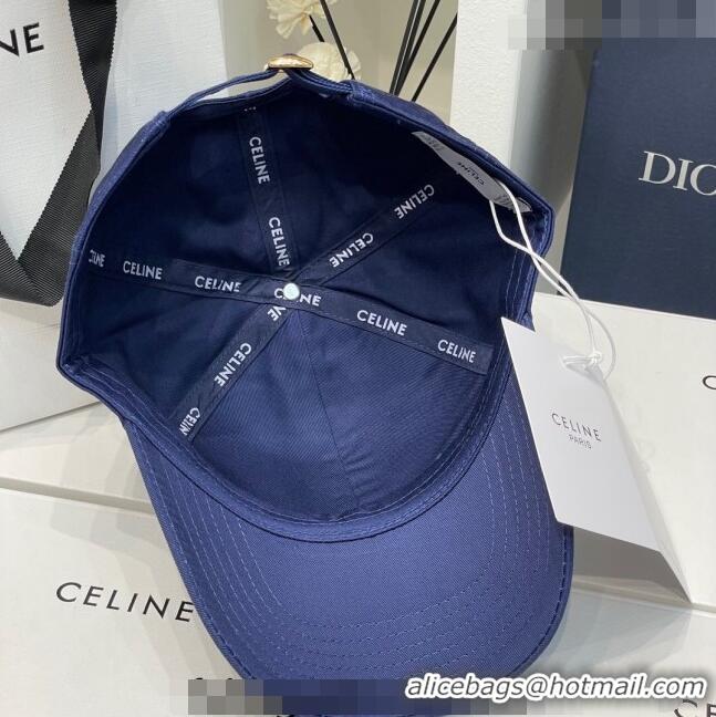 New Fashion Celine C Baseball Hat 051212 Royal Blue 2023