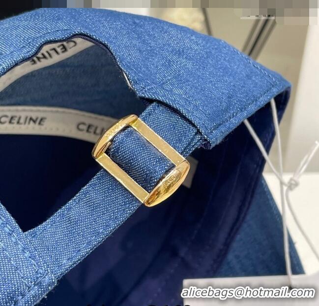 Buy Inexpensive Celine Denim Baseball Hat 051213 Blue 2023