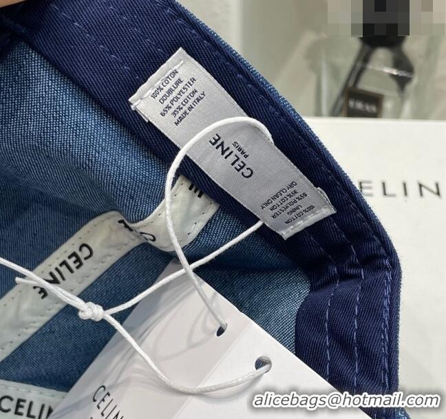 Buy Inexpensive Celine Denim Baseball Hat 051213 Blue 2023