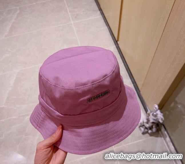 Grade Quality Jacquemus Canvas Bucket Hat 0512 Purple 2023