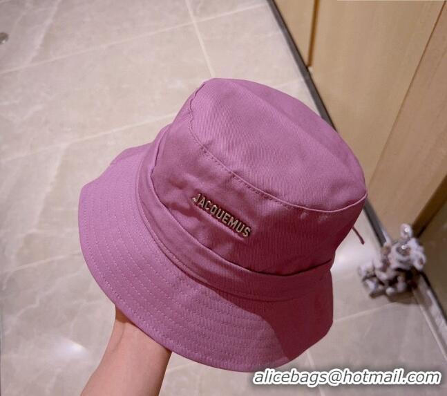 Grade Quality Jacquemus Canvas Bucket Hat 0512 Purple 2023